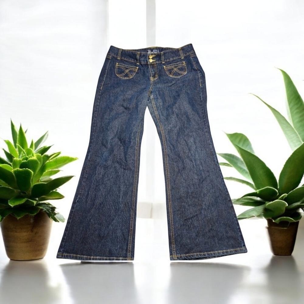 GLO Jeans Dark Blue Flare Leg Denim
